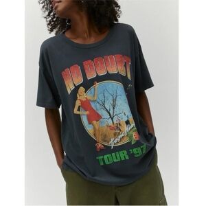 Daydreamer No Doubt Tour '97 Graphic Tee - Dark Gray with Red & Green Print